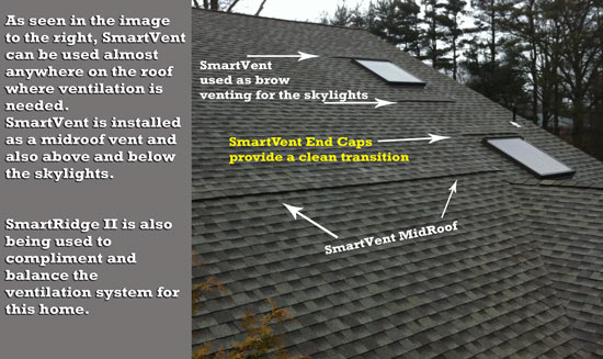 Smart roof vent installation for improved attic airflow